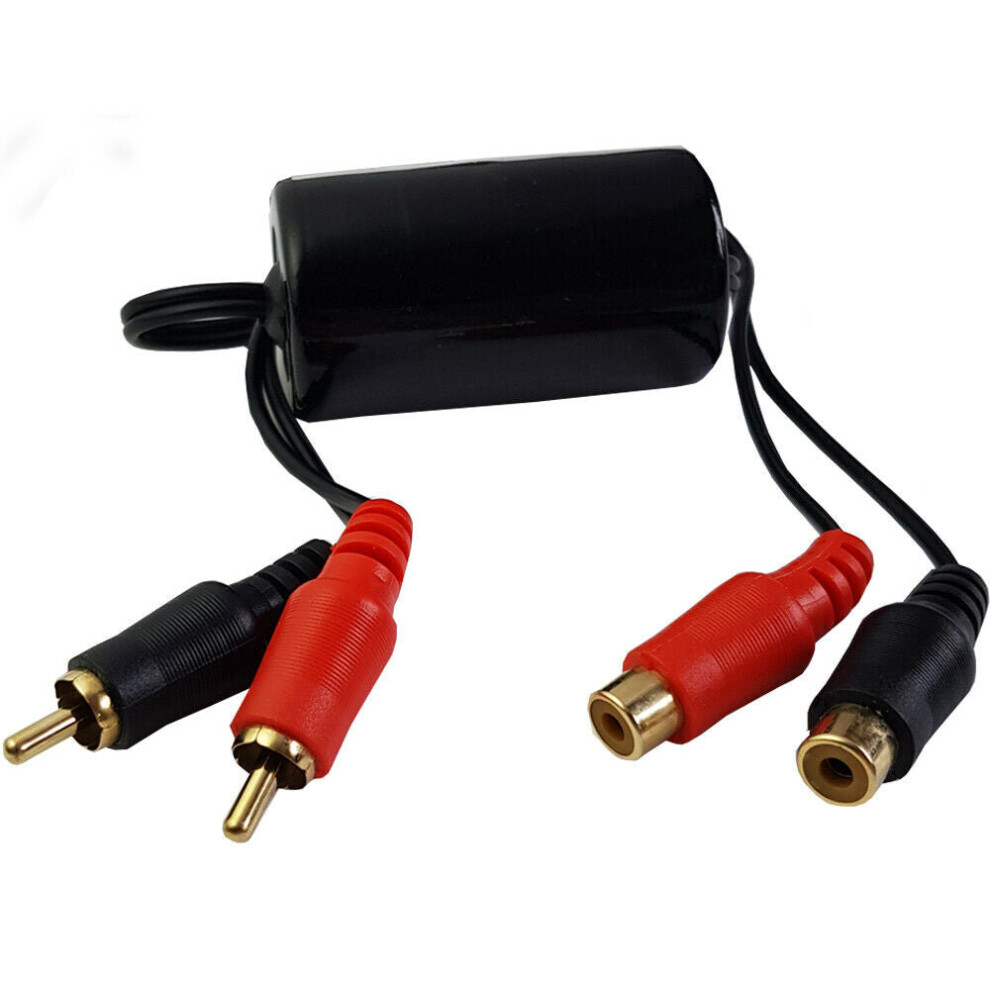 Loops Rca Phono Ground Loop Isolator Hum Noise Eliminator Car Radio Amplifier Filter