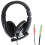 Loops 3.5mm Stereo Closed Headset & Microphone Mic Volume Control VOIP Skype Gaming 1