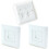 Loops Double & 2x Single CAT6 Wall Face Plates RJ45 Ethernet Network Data Socket 1