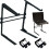 Loops DJ PA Compact Laptop Platform Adjustable Table Top Bracket Mixer Mac Air Stand 1