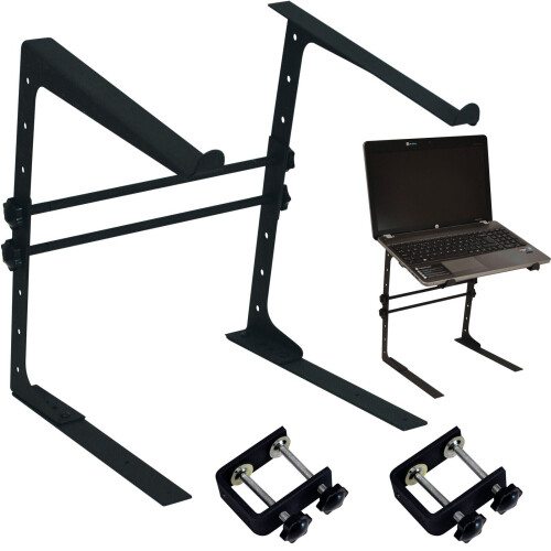 Loops DJ PA Compact Laptop Platform Adjustable Table Top Bracket Mixer Mac Air Stand