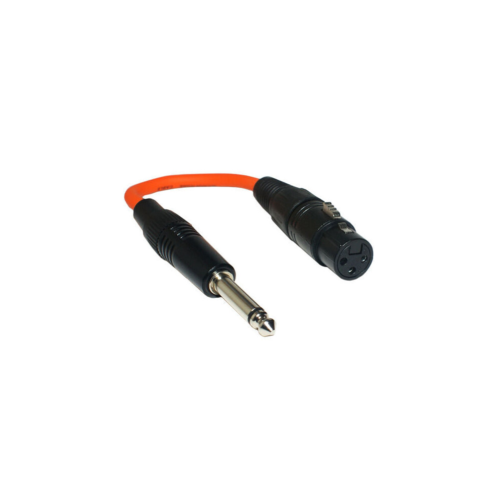 6.35Mm 1/4" Mono Jack Plug To 3 Pin Xlr Female Adapter Cable Lead Audio Microphone 5055538126161