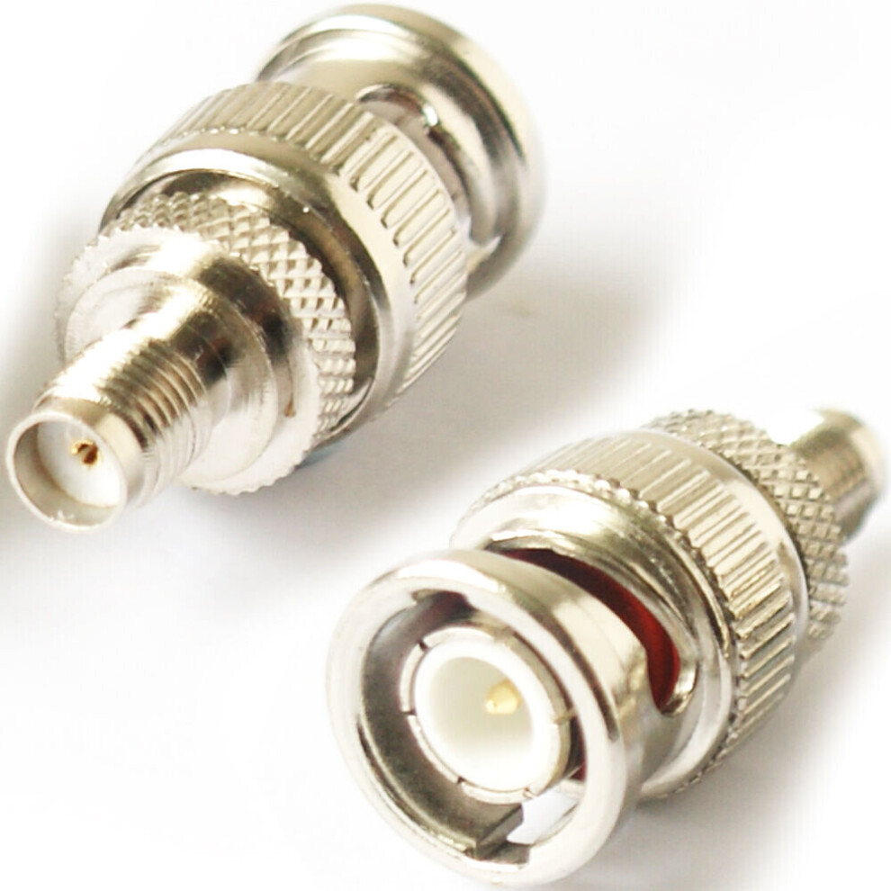 Loops Bnc Male Plug To Sma Socket Adapter Converter Antenna Wifi Router Coaxial Cctv