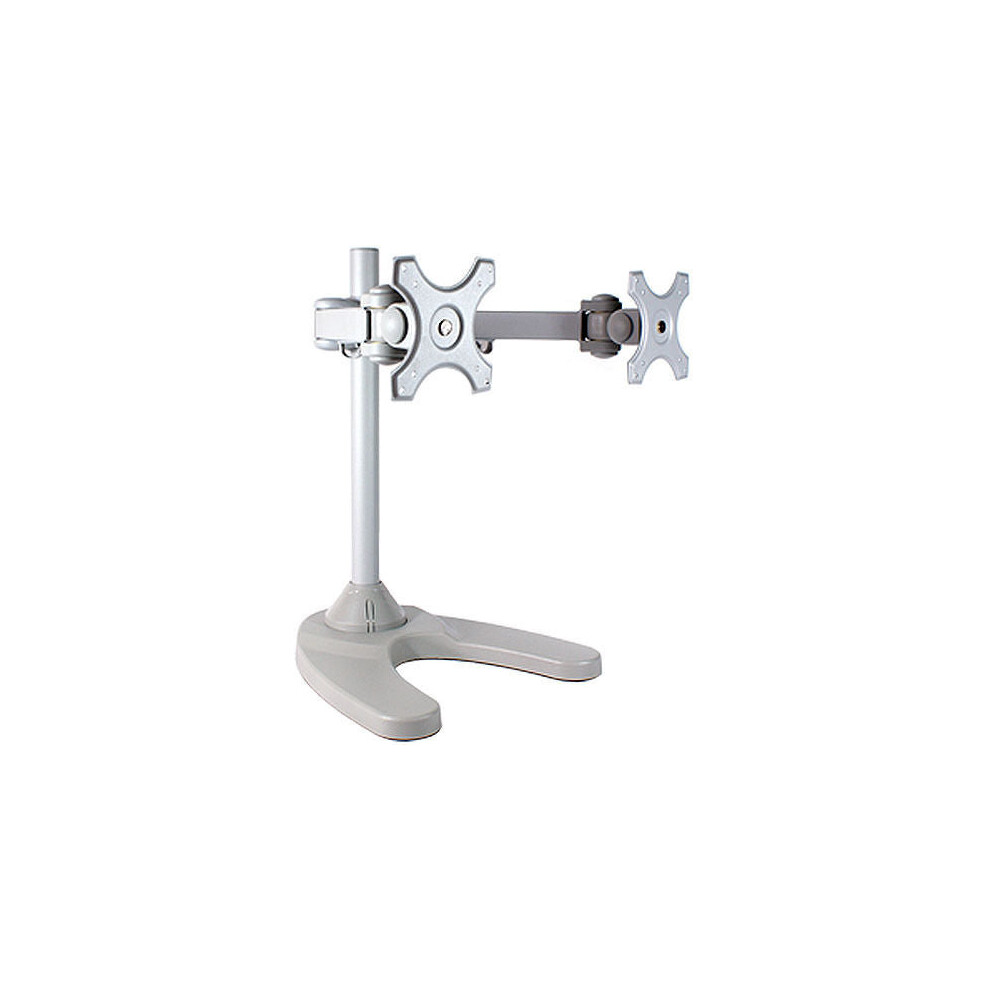 Dual Monitor Desk Stand Bracket Double Twin 2 PC LCD/LED Screen Holder Mount
