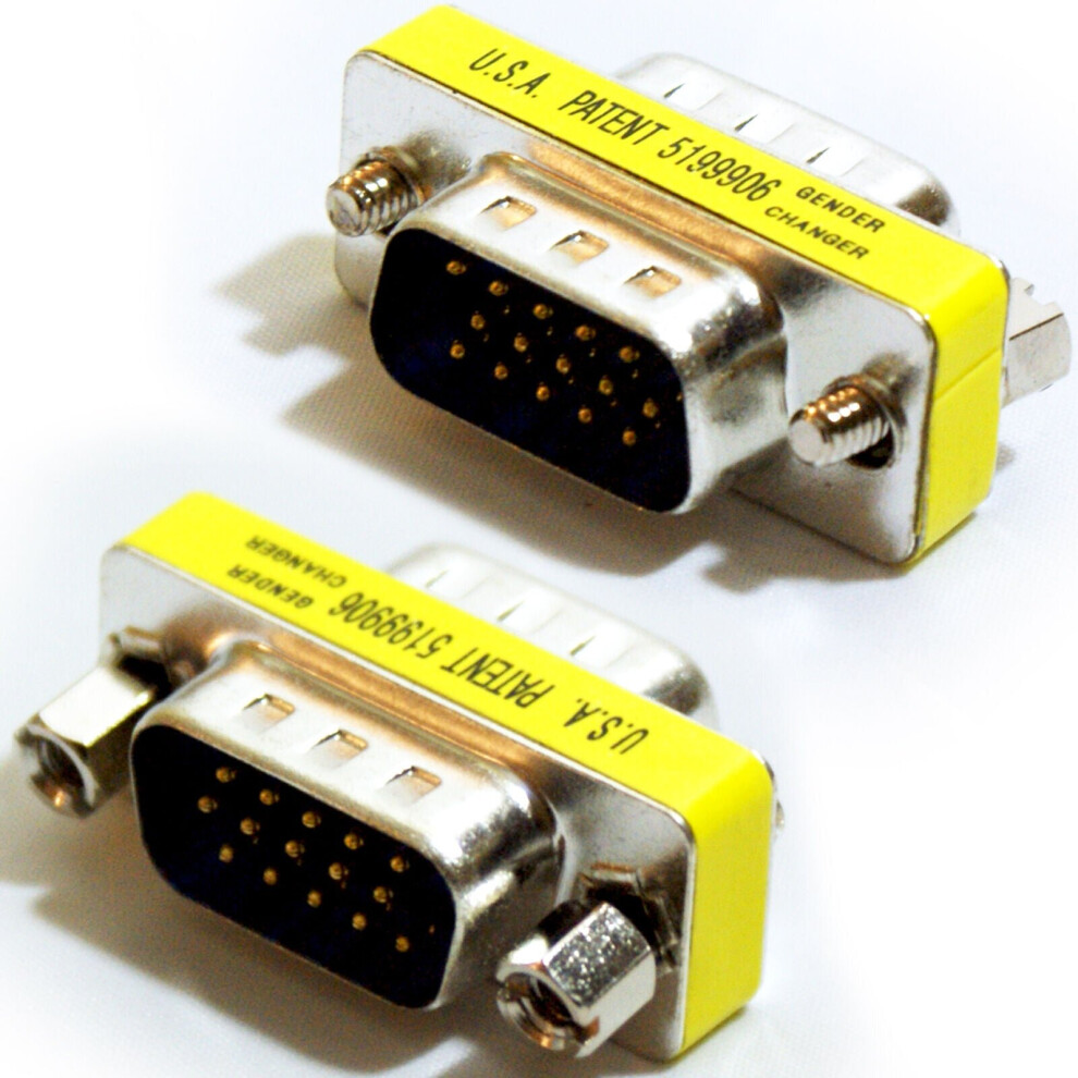 Vga Svga Coupler To Male Joiner Gender Changer Adapter 5055538107849