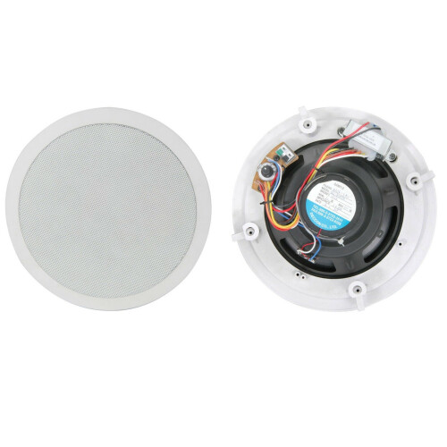 Loops 8" Round Ceiling / Wall Speaker 100V / 8Ohm Line 2 Way Premium PA Surround