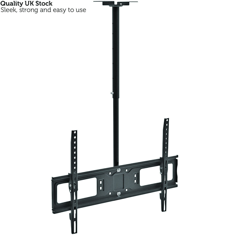 26 To 60" Large Ceiling Mount Tv Bracket Adjustable Led Television Pole Stand 5055538144240