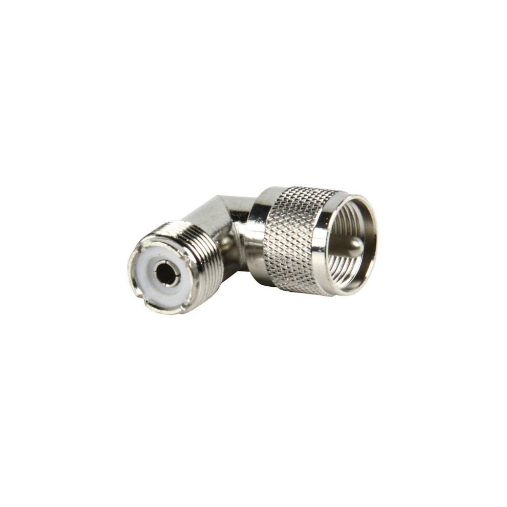 Uhf Pl259 Plug To Socket Right Angled 90 Degree Elbow Adapter Coaxial Coax Cable 5055538110245