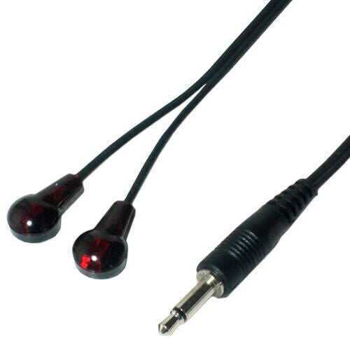 Loops 3m IR Dual 2x Emitter Cable 3.5mm Mono Infrared Blaster/Remote Control Extender