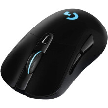 Logitech G703 LIGHTSPEED Wireless Gaming Mouse, HERO 25K Sensor, 25,600 DPI, RGB, Adjustable Weights, - Black - UK Stock