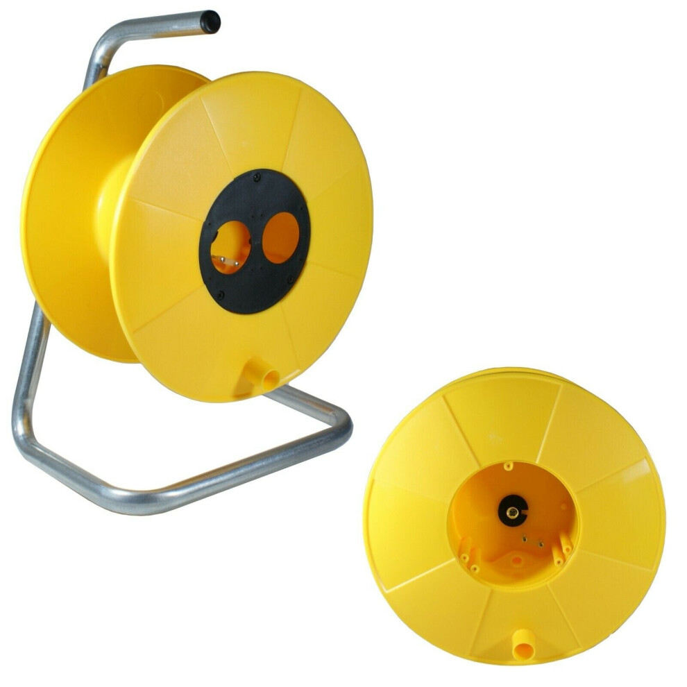 Loops Empty Cable Reel Drum Carrier & Dispenser 16A 110V 240V Power Storage Stand Tidy