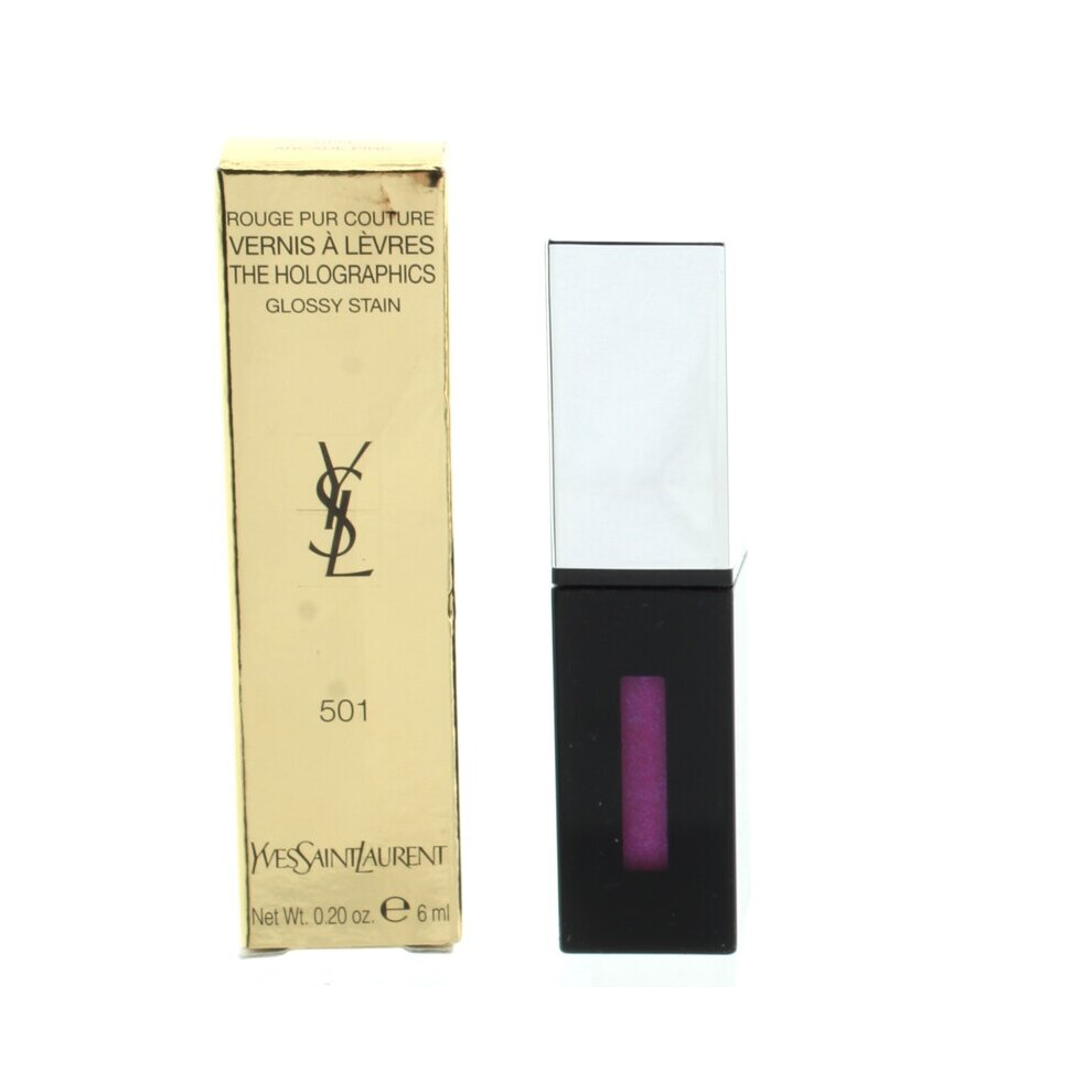 YSL Holographics Glossy Lip Stain 501 Arcade Pink