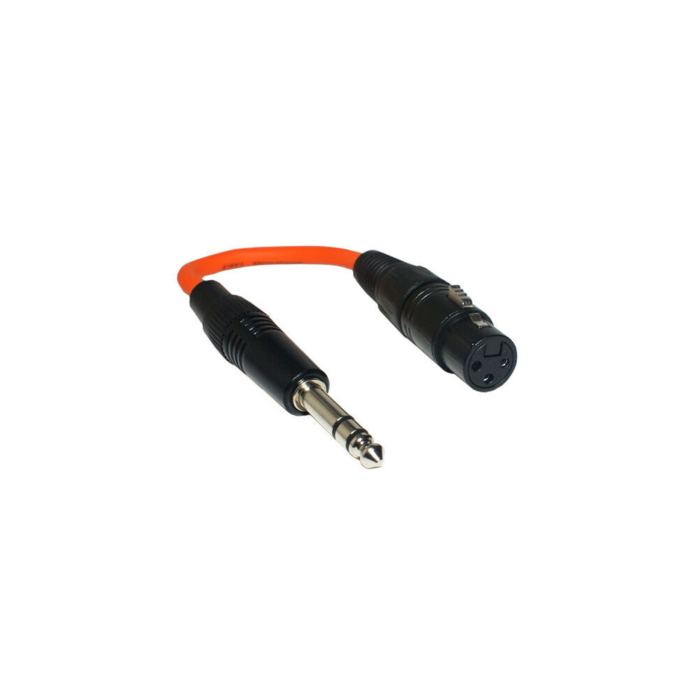 6.35Mm 1/4" Stereo Jack Plug To 3 Pin Xlr Female Adapter Cable Audio Microphone 5055538126178