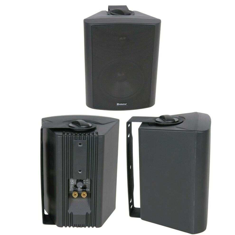 QUALITY 6.5" 120W Black Background HiFi Speaker*100V & 8ohm*Wall Mount Bookshelf