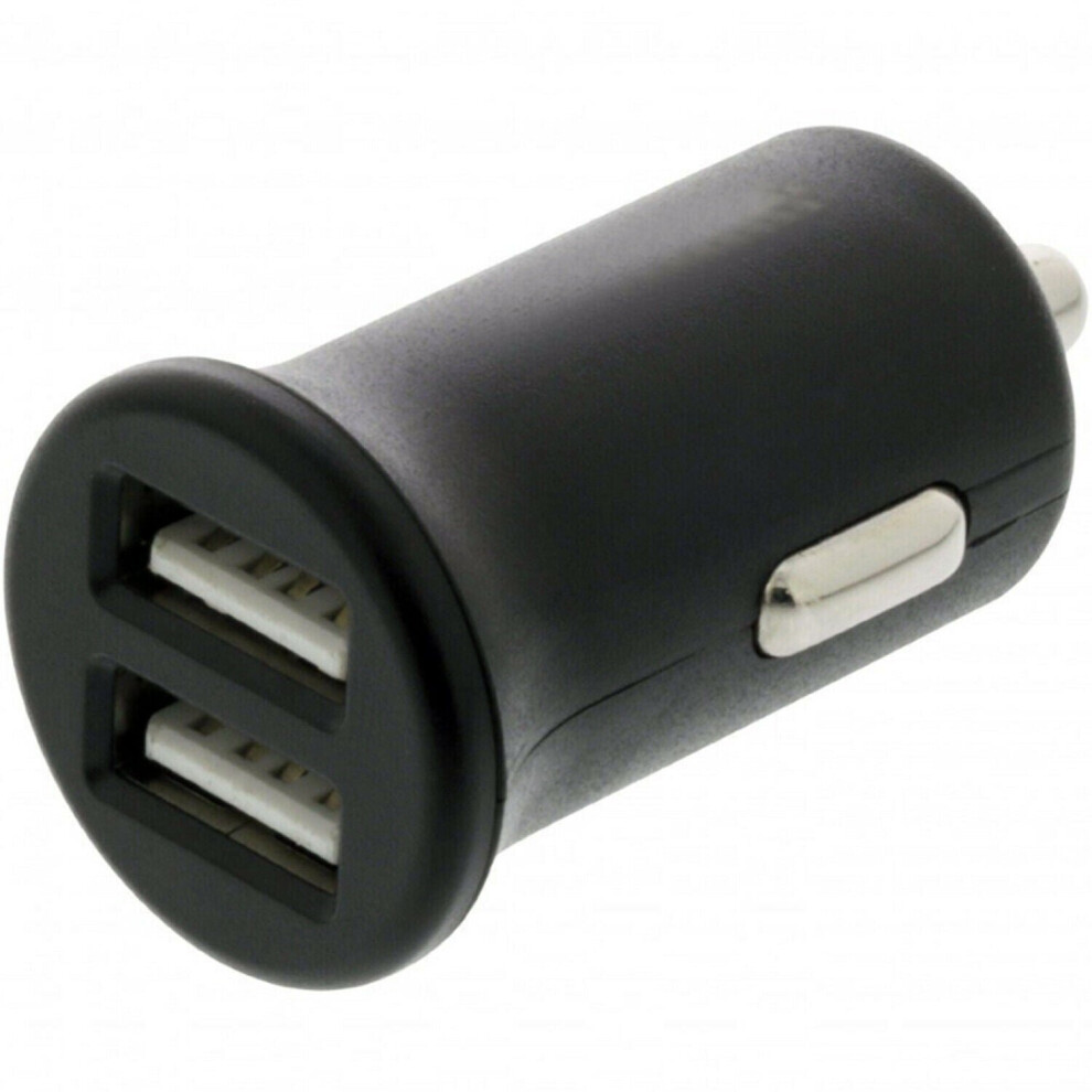12 24V Cigarette Lighter to 2 Dual USB Socket In Car Phone Charger Power Adapter
