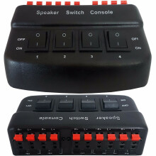 4 Port Zone Speaker Selector Splitter Switch *50W 8 Ohm* Audio Distribution Box