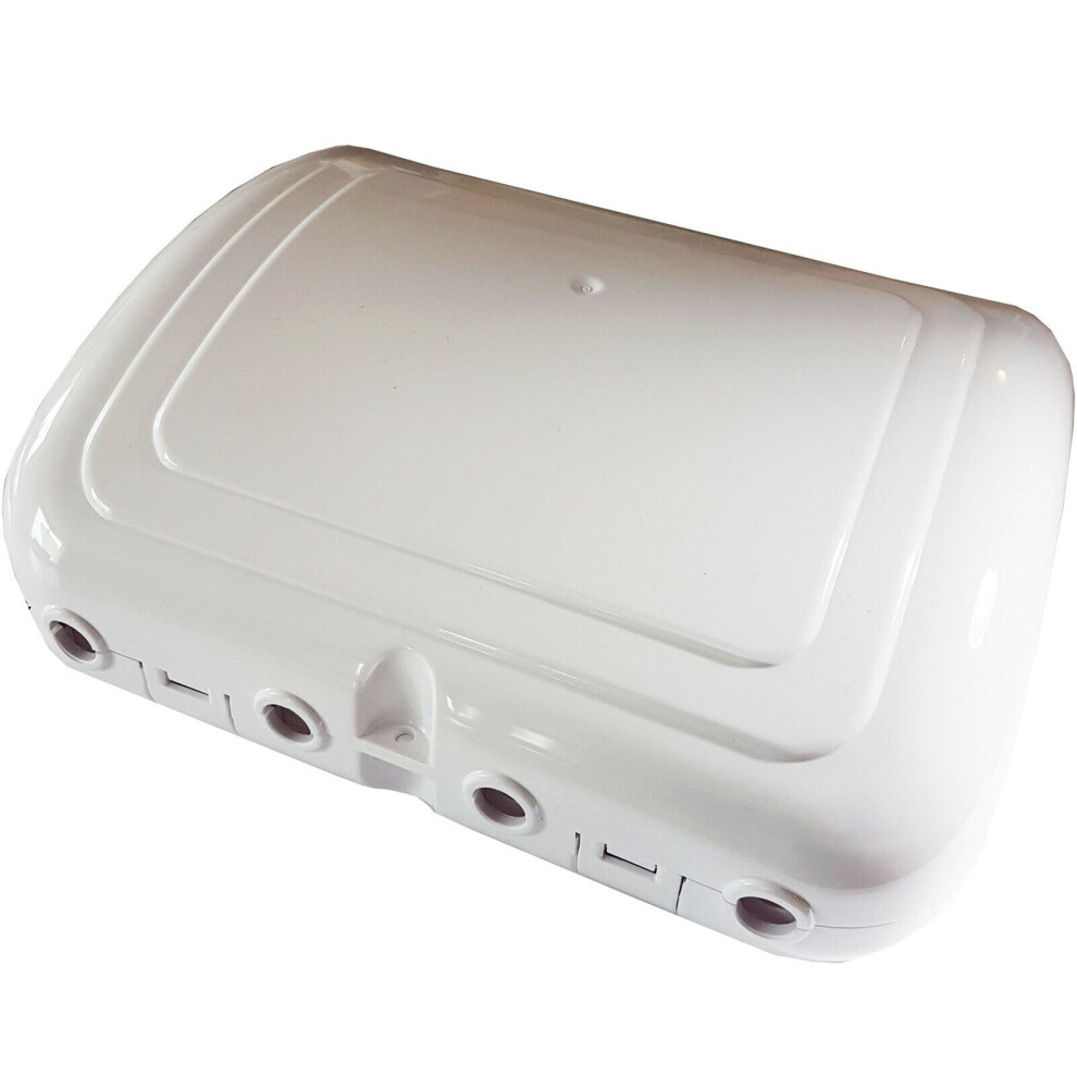 Outdoor Weatherproof Junction Enclosure Box 4 Way Power Extension Socket Ip64 5055538185571