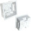Loops 35mm Deep Single Plastic Dry Lining Back Box 1 Gang Wall Flush Mount Pattress 1
