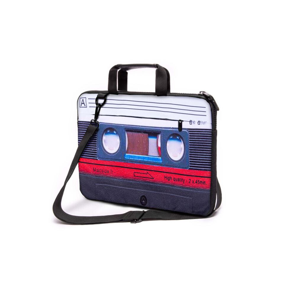 (Cassette) 17" inch Solid Strong Shoulder Laptop Canvas Bag