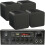 Loops 110W Bluetooth Amplifier & 4x 80W Black Speakers Background Wireless HiFi Kit 1