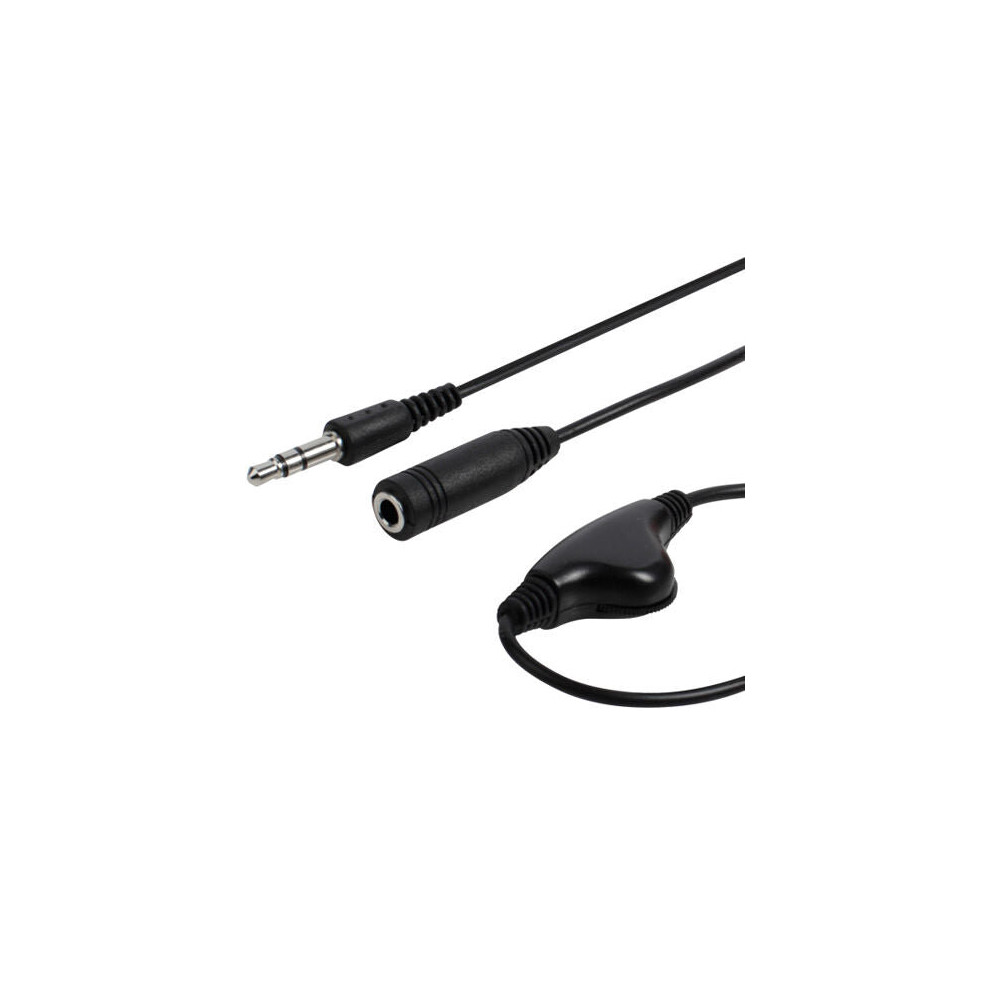 1m 3.5mm Headphone Extension Lead Volume Control In Line Plug To Jack Cable AUX