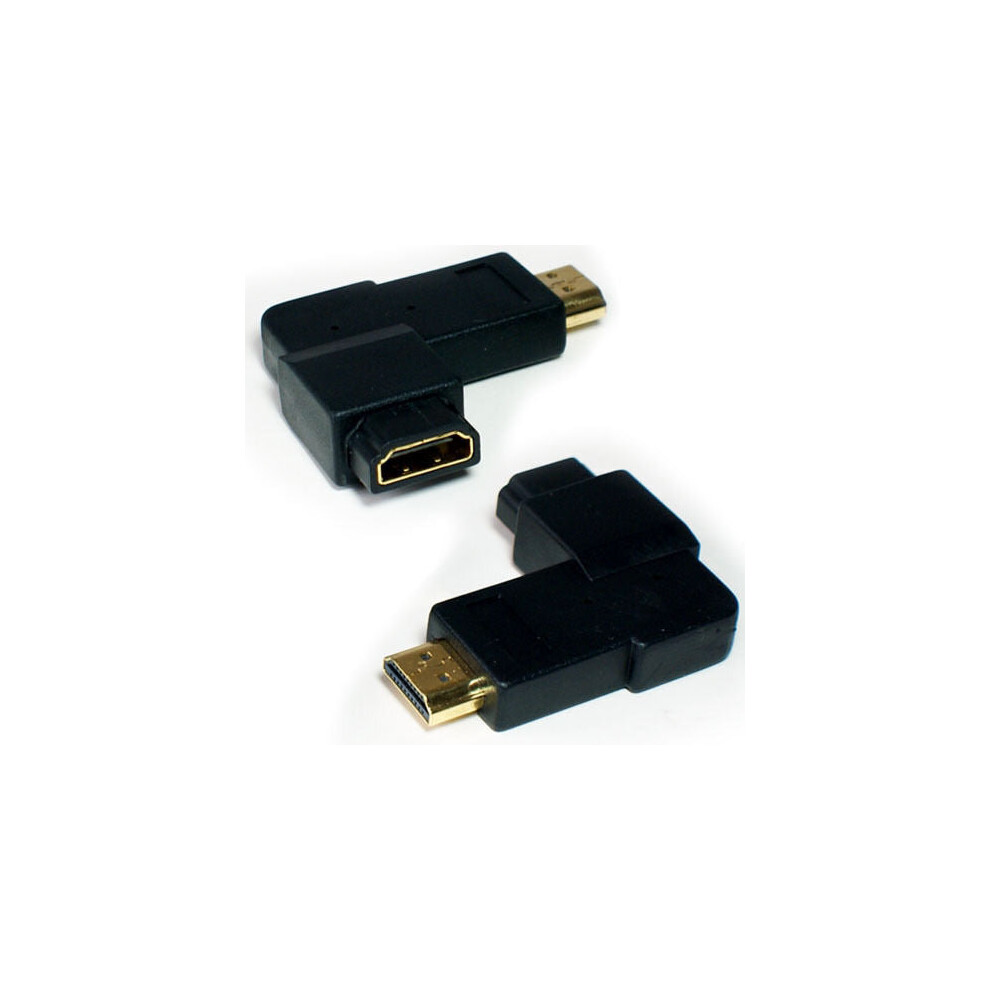 HDMI Flat Right Angle Angled 90 Degree Adapter Connector Male to Female