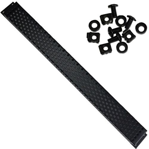 Loops 19" 2U Anti Tamper Security Equipment Cover Patch Panel Module Plate Rack Mount