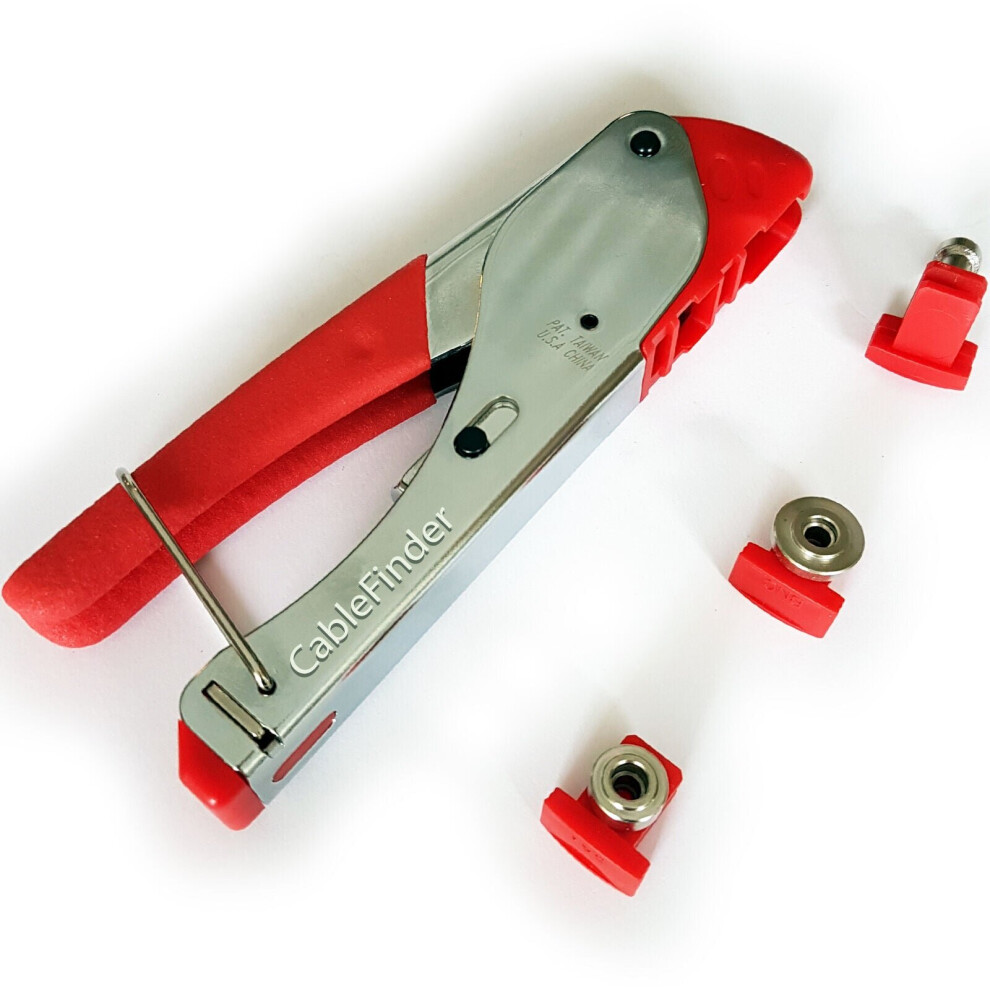 F Type BNC & RCA 3 in 1 Coaxial Compression Crimp Tool RG59 RG6 CCTV Sky Sat