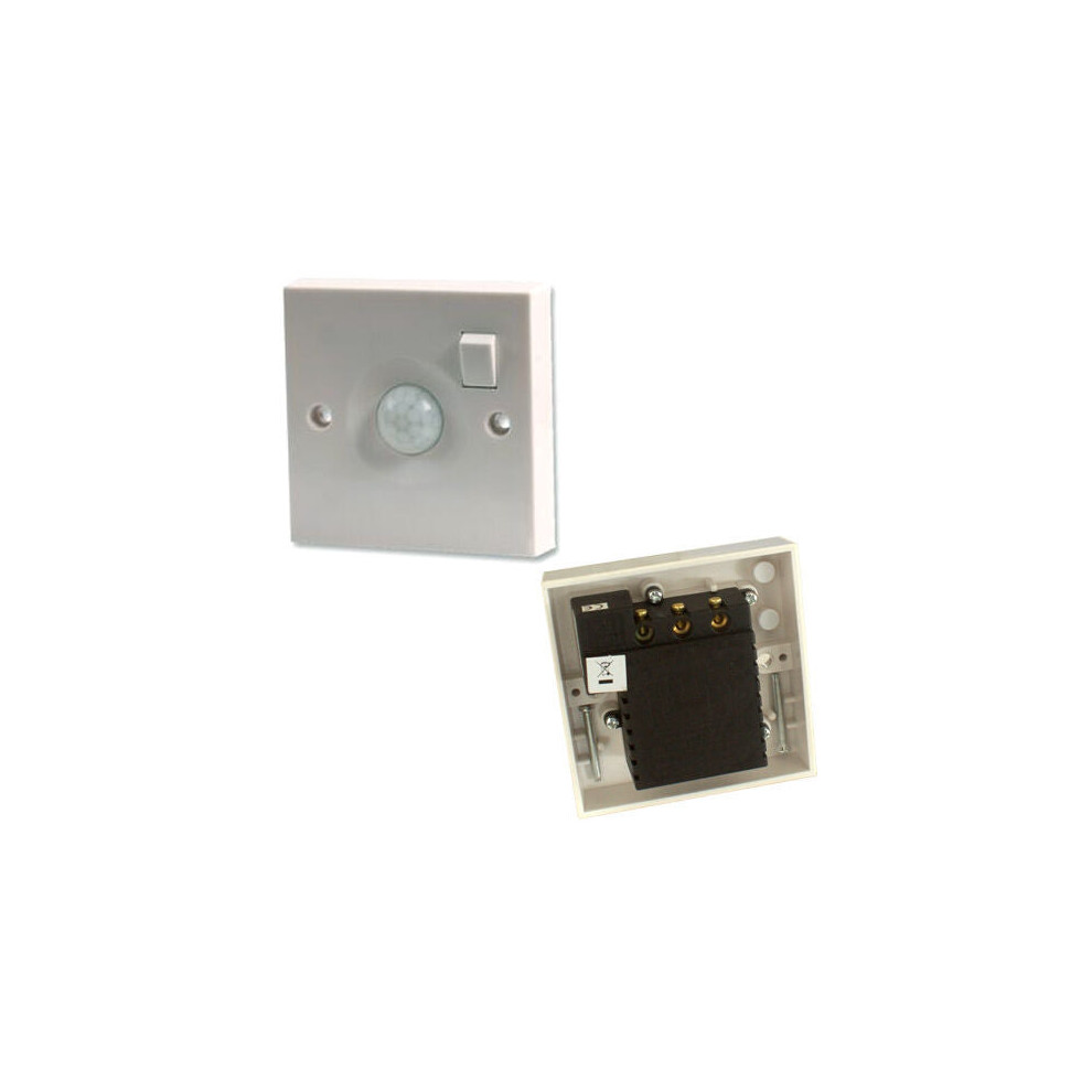 PIR Motion Sensor Wall Light & On/Off Switch 1 Gang 240V 10A Automatic Movement