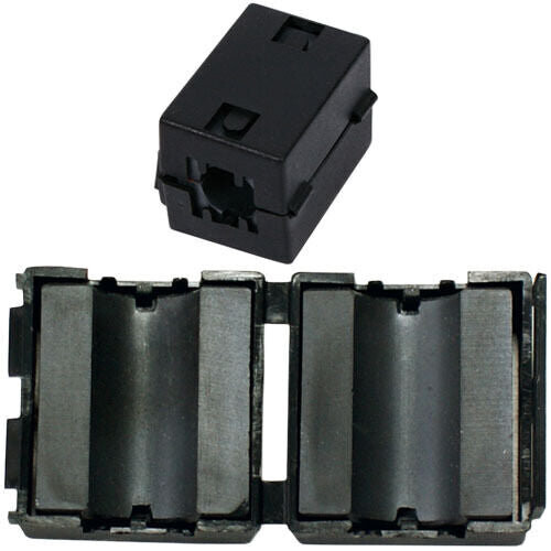 Loops 11.5mm Clip On Ferrite Core Data Cable Ferrous Ring Bead Choke Filter EMI & RFI