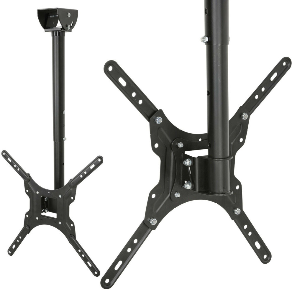 26 to 55" Large Ceiling Mount TV Bracket Adjustable LED Television Pole Stand