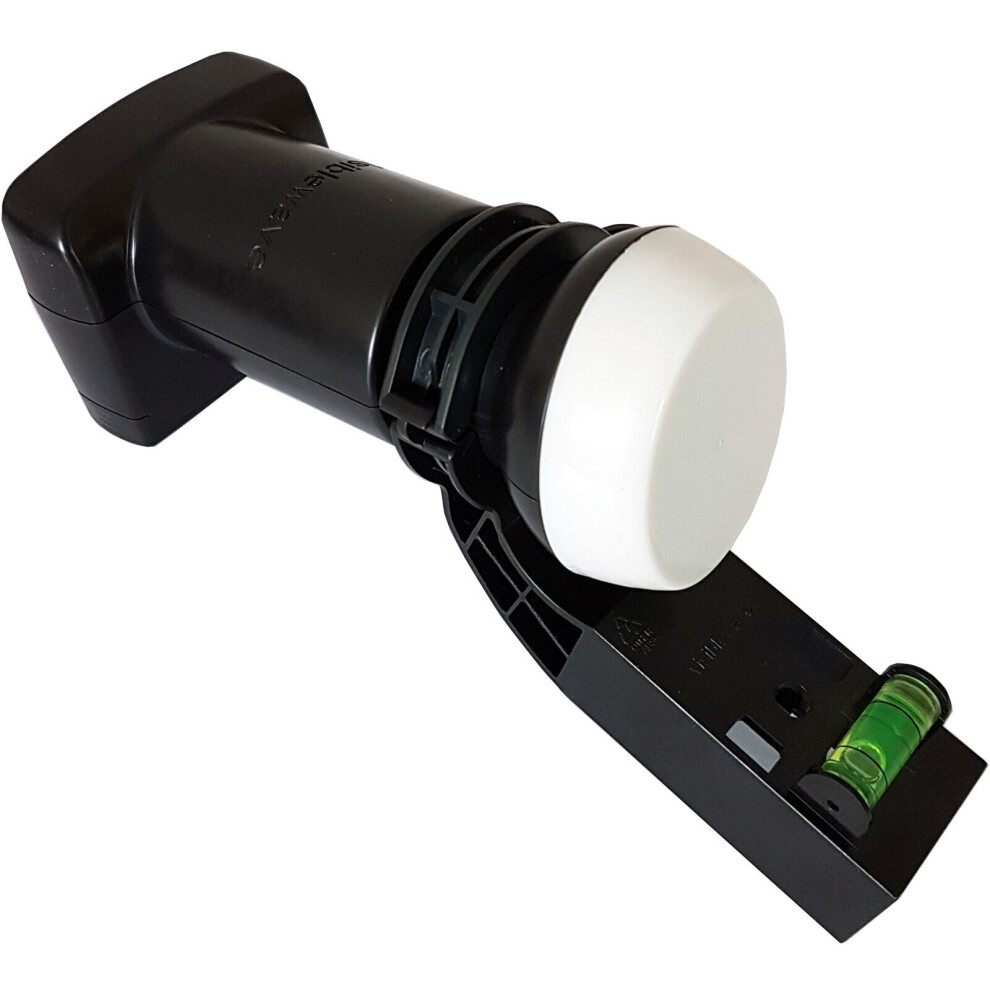 Quad 4 Port Lnb With Spirit Level Mk4 Satellite Dish For Sky Hd Freesat Output 5055538187490