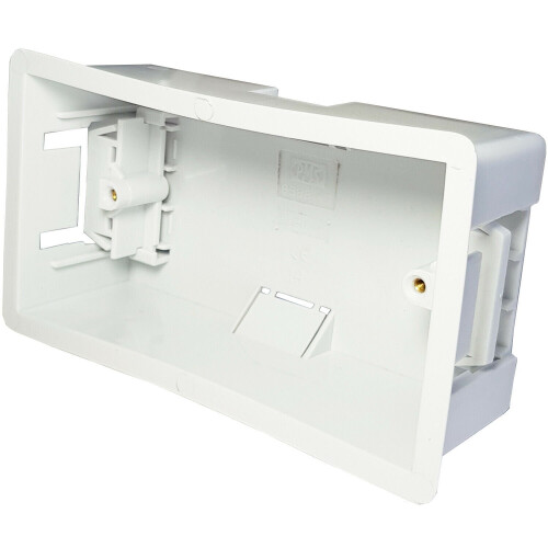 Loops 47mm Deep Plasterboard Back Box Double Dry Lining Wall Flush Mount Pattress