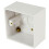 Loops 47mm Deep Single Plastic Surface Mounted AV HDMI Back Box 1 Gang Wall Outlet 1