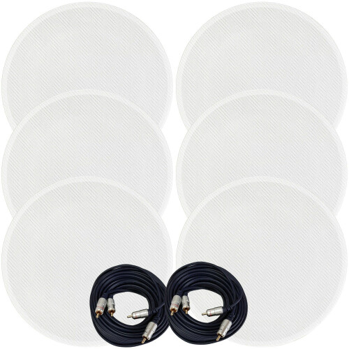 Loops Active Bluetooth 6x Ceiling Speaker Kit 50W Wireless HiFi Audio Streaming System