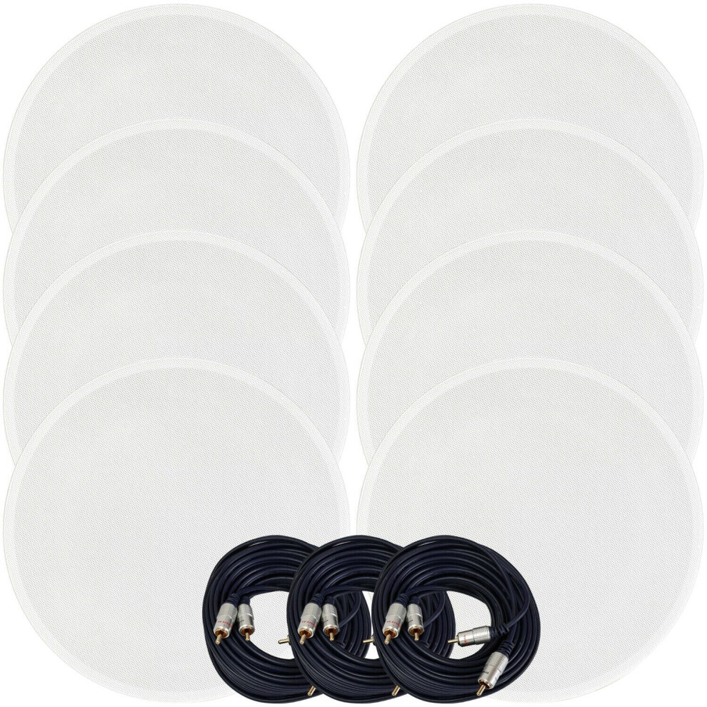 Loops Active Bluetooth 8X Ceiling Speaker Kit 50W Wireless Hifi Audio Streaming System