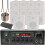 Loops 5 Zone Bluetooth Speaker Kit 10x 70W White Wall Mount Home Bar Stereo Amplifier 1
