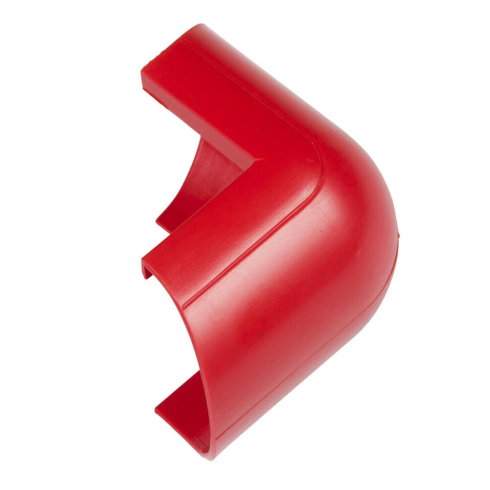 Loops 30Mm X 15Mm Clip Over External Bend Trunking Adapter 90 Degree Conduit Red