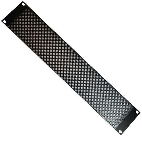 Loops 19" 2U Vented Mesh Blanking Rack Patch Panel Equipment Module Cover Plate Mount