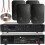 Loops 400W Bluetooth Sound System 4x Black 200W Wall Speaker Channel HiFi Amplifier 1