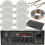 Loops Bluetooth Ceiling Music Kit 4 Zone Stereo Amp & 8x Low Profile HiFi Speaker 1