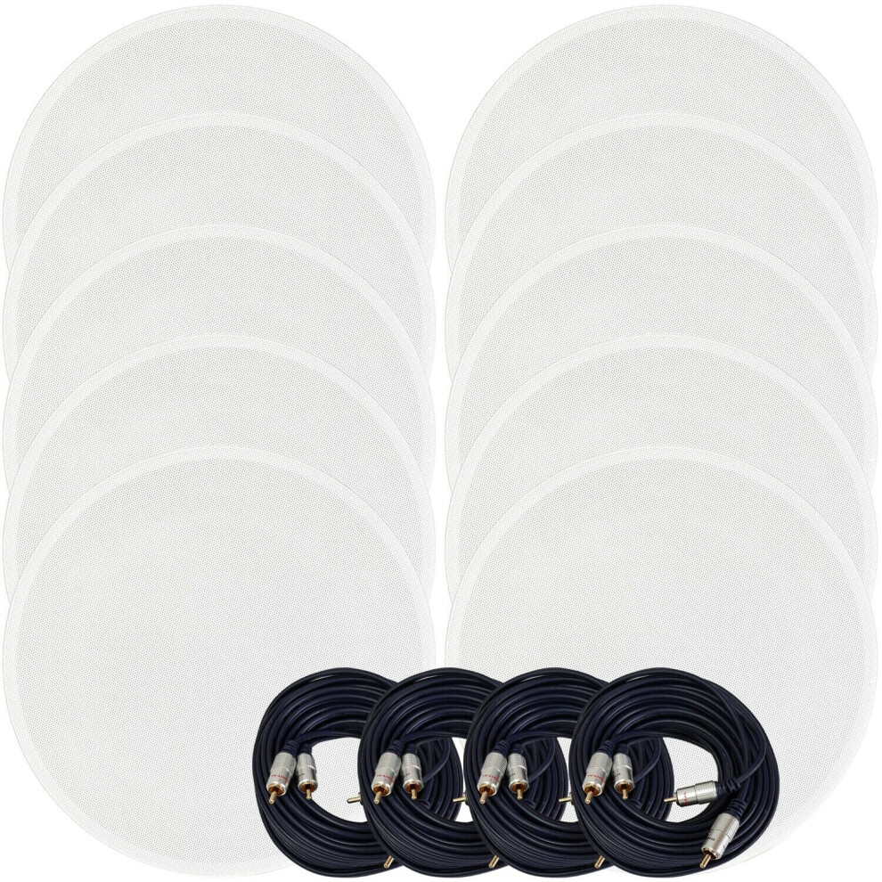 Loops Active Bluetooth 10 Ceiling Speaker Kit 50W Wireless Hifi Audio Streaming System