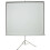 Loops 84" Tripod Floor Standing Pull up Projector Screen 1:1 Portable Presentations 1