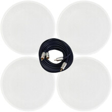 Active Bluetooth 4x Ceiling Speaker Kit 50W Wireless HiFi Audio Streaming System