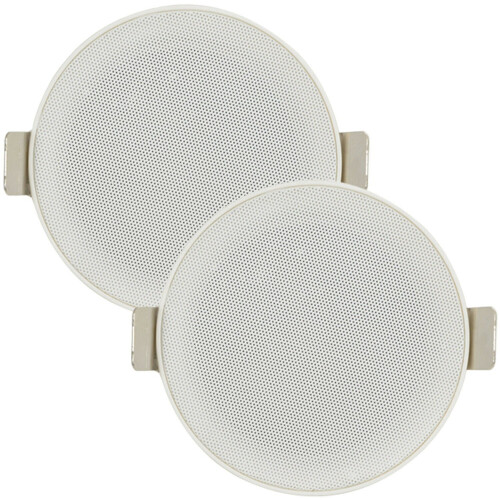 Loops PAIR of 3" Mini Low Profile Ceiling Speaker 8 OHM 2 Way Compact Mount Slim Line