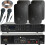 Loops 400W Bluetooth Sound System 4x Black 200W Wall Speaker Karaoke Amp & Microphones 1
