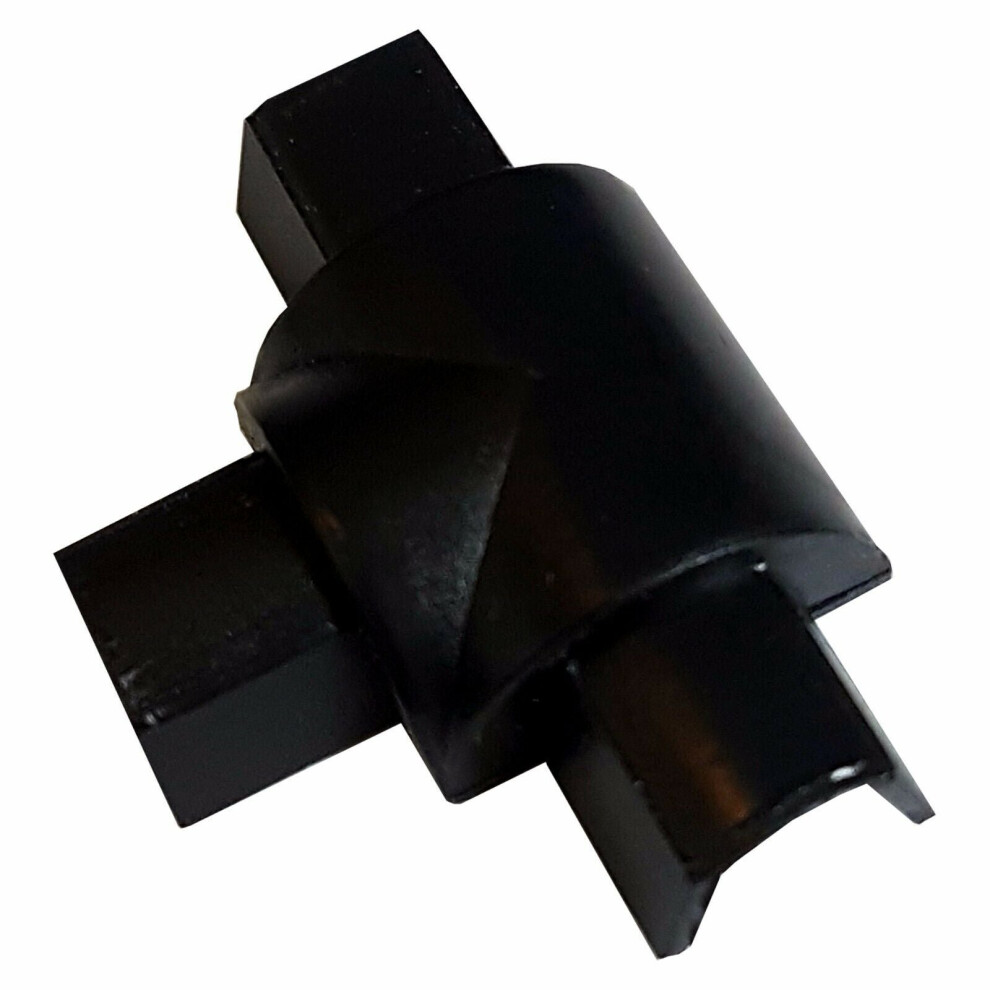 16mm x 8mm BLACK Smooth Fit 2 Way T Splitter Trunking Adapter Wall Conduit AV TV