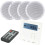 Loops Wall Mounted Micro Bluetooth Amplifier & 4 Ceiling Speaker Kit Stereo HiFi Music 1