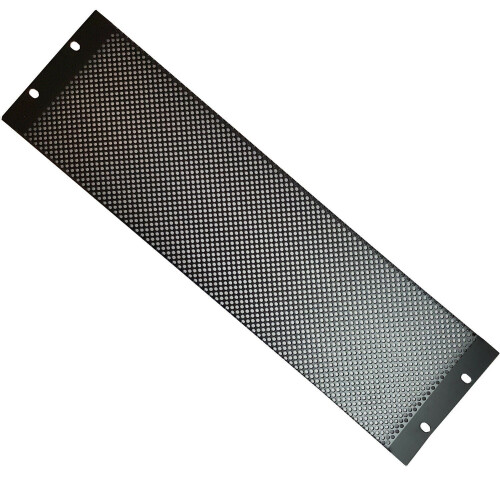 Loops 19" 3U Vented Mesh Blanking Rack Patch Panel Equipment Module Cover Plate Mount