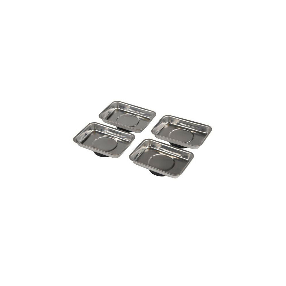 4 Piece 95mm x 65mm Mechanics Magnetic Tray Set Parts Bowl / Dish